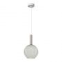 Zambelis Lights LIORA Φωτιστικό Οροφής Led Γυάλινο/Μεταλλικό Γκρι/Λευκό Ματ Φ20 Εκ. 2604
