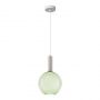 Zambelis Lights LIORA Φωτιστικό Οροφής Led Γυάλινο/Μεταλλικό Πράσινο/Λευκό Ματ Φ20 Εκ. 2604