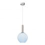 Zambelis Lights LIORA Φωτιστικό Οροφής Led Γυάλινο/Μεταλλικό Μπλε/Λευκό Ματ Φ20 Εκ. 2606