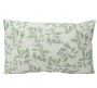 Zaros Μαξιλάρι "Floral" Βαμβακερό Λευκό/Πράσινο 50x30 Εκ. HE440