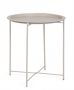 Bizzotto Hilmar Βοηθητικό Τραπέζι Μεταλλικό Μπεζ Ø47x51