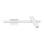Zambelis Lights SENTA Απλίκα Led 6W 3000K Με Περιστρεφόμενο Σποτ Λευκή 35 Εκ. 2631