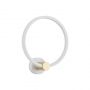 Zambelis Lights POLA Απλίκα Τοίχου Led Μεταλλική Λευκή 30x34 Εκ. 2639 - Dimmable
