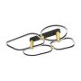 Zambelis Lights POLA Πλαφονιέρα Led Μεταλλική Μαύρη 80,5x60,5 Εκ. 2641 - Dimmable