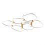 Zambelis Lights POLA Πλαφονιέρα Led Μεταλλική Λευκή 90,5x80,5 Εκ. 2646 - Dimmable