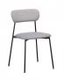 Bizzotto Inka Καρέκλα Υφασμάτινη/Μεταλλική Μαύρη/Γκρι 45x49x78