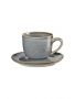 Asa Selection SAISONS Φλυτζάνι Espresso Με Πιατάκι Stoneware 90 ml - Denim