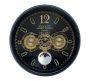 Zaros Ρολόι Τοίχου Μηχανικό Μαύρο Φ50 Εκ. CL382