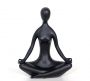 Zaros Διακοσμητική Φιγούρα Yoga Polyresin Μαύρη 24,5 Εκ. HE559-Β