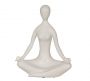 Zaros Διακοσμητική Φιγούρα Yoga Polyresin Λευκή 24,5 Εκ. HE559-W