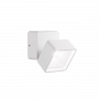 Ideal Lux Φωτιστικό Τοίχου Led 4000K Αλουμινίου Λευκό Omega Ap Square 285528