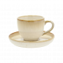Bitz Φλυτζάνι Espresso Με Πιατάκι Stoneware 70 ml - Gastro Cream