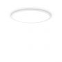 Ideal Lux Πλαφονιέρα Led Αλουμινίου Λευκή Ø60 53W 7500 Lumen 3000K Fly Slim Pl