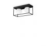 Ideal Lux Δίφωτο Φωτιστικό Οροφής Μεταλλικό Μαύρο 45,5 Εκ. Lingotto Pl2