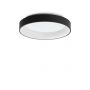 Ideal Lux Πλαφονιέρα Led Μεταλλική Μαύρη Ø59,5 Εκ. 42W 5500 Lumen 3000K Ziggy Pl
