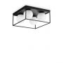 Ideal Lux Τετράφωτο Φωτιστικό Οροφής Μεταλλικό Μαύρο 45,5x21,5 Εκ. Lingotto Pl4
