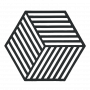 Zone Denmark Σουπλά Για Ζεστά Σκεύη Σιλικόνης 16x14 - Hexagon Black