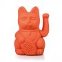 Donkey Διακοσμητική Γάτα Πλαστική Neon Orange Lucky Cat 8,5x10,5x15