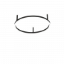Ideal Lux Φωτιστικό Οροφής Led Αλουμινίου Μαύρο Ματ Ø50 4000K Oracle Slim Pl Round 341903