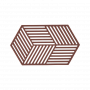 Zone Denmark Σουπλά Για Ζεστά Σκεύη Σιλικόνης 24x14 - Hexagon Burgundy