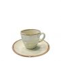Espiel Green/Khaki Essentials Φλυτζάνι Espresso Με Πιατάκι 90 ml 12x6 Κωδικός: OWK101K6
