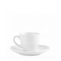 Espiel Morgan Φλιτζάνι Espresso Με Πιατάκι Πορσελάνινο Λευκό 90 ml 12x6,5 Εκ. Κωδικός: OW2056K6