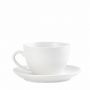 Espiel Morgan Φλιτζάνι Cappuccino Με Πιατάκι Πορσελάνινο Λευκό 220 ml 14x8 Εκ. Κωδικός: OW2057K6