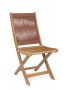 Bizzotto Danubio Καρέκλα Πτυσσόμενη Ξύλινη Natural/Κοραλί 42x61x90