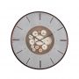 Bizzotto Industry Ρολόι Τοίχου Μεταλλικό Γκρι Ø53x6