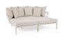 Bizzotto Lanai Daybed Εξωτερικού Χώρου Σετ 2 Τμχ Κρεμ 101,3x178,5x80