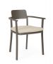 Bizzotto Makena Καρέκλα Αλουμινίου Καφέ 56x53x77