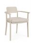 Bizzotto Makena Καρέκλα Αλουμινίου Κρεμ 56x53x77