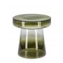 Bizzotto Fazal Βοηθητικό Τραπέζι Γυάλινο Πράσινο Ø40x37