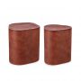 Bizzotto Jasleen Βοηθητικά Τραπέζια Μεταλλικά Τερακότα Σετ 2 Τμχ 47x42x45