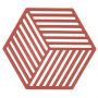 Zone Denmark Σουπλά Για Ζεστά Σκεύη Σιλικόνης 16x14 - Hexagon Burned Red