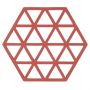 Zone Denmark Σουπλά Για Ζεστά Σκεύη Σιλικόνης 16x14 - Triangles Burned Red