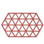 Zone Denmark Σουπλά Για Ζεστά Σκεύη Σιλικόνης 24x14 - Triangles Burned Red