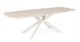 Bizzotto Janika Επεκτεινόμενο Τραπέζι Φαγητού Κεραμικό/Μεταλλικό Κρεμ 160-240x90x77 Εκ.