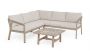 Bizzotto Kalimera Γωνιακό Σαλόνι Εξωτερικού Χώρου Σετ 3 Τμχ Εκρού/Natural 191,5x72,5x78