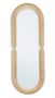Bizzotto Zerys Καθρέπτης Τοίχου Με Βελούδινο Μπεζ Πλαίσιο 60x160 Εκ.