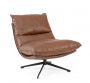 Bizzotto Alanez Πολυθρόνα Περιστρεφόμενη Pu Καφέ 96x80x81