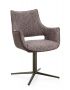 Bizzotto Adellinde Καρέκλα Περιστρεφόμενη Υφασμάτινη Καφέ 60x63x87,8