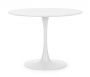 Bizzotto Bloom Τραπέζι Φαγητού Μεταλλικό/Mdf Λευκό Ø100x75