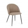 Bizzotto New Tanya Καρέκλα Υφασμάτινη Καφέ 51x54x77