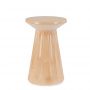 Bizzotto Hedym Βοηθητικό Τραπέζι Μεταλλικό Μπεζ Ø30x46 Εκ.