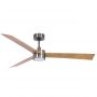 Lucci Air Ανεμιστήρας Οροφής Με Φως Climate IV Nickel/Teak DC 8021610449 - Dimmable