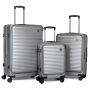 Iliadis Βαλίτσες Με 4 Ρόδες Ασημί Σετ 3 Τμχ 50-61-71 Εκ.