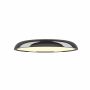 Sunlight Mia - Πλαφονιέρα Led Μεταλλική Μαύρο Φ60 Εκ. - Dimmable