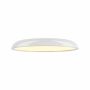 Sunlight Mia - Πλαφονιέρα Led Μεταλλική Λευκή Φ60 Εκ. - Dimmable