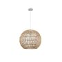 Sunlight Φωτιστικό Οροφής Ρατάν Natural Ø36 Εκ. Nares-36-N 